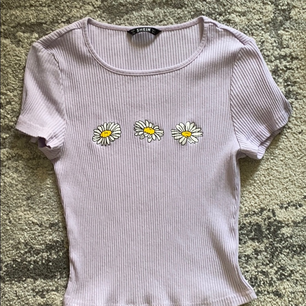 Lavender ribbed top